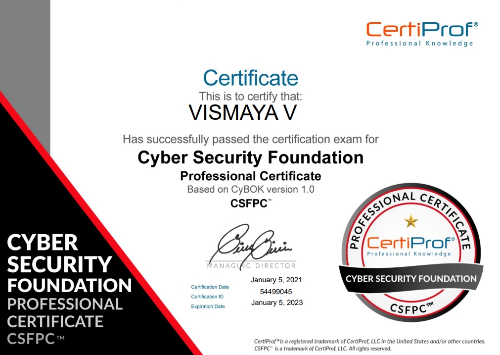 Certificate 5
